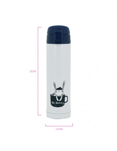 Bo bonny輕巧彈蓋真空瓶-300ML藍