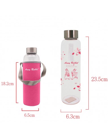 安妮兔時尚玻璃瓶 550ML-二代