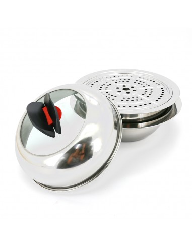 鍋霸31cm飛碟造型雙層蒸鍋(蝶)