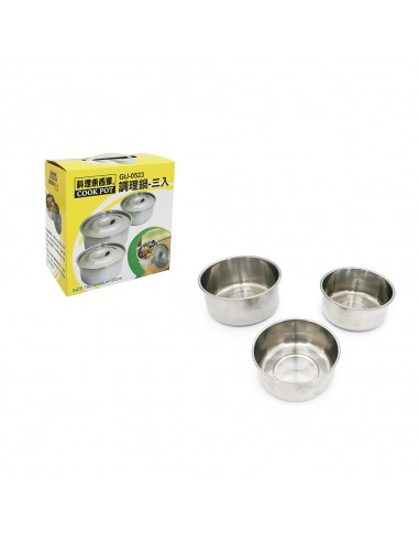 料理東西軍調理鍋三入-無蓋