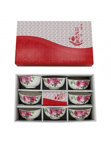典雅玫瑰8入碗