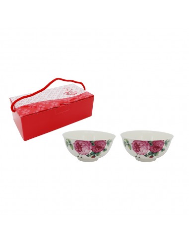 典雅玫瑰2入碗