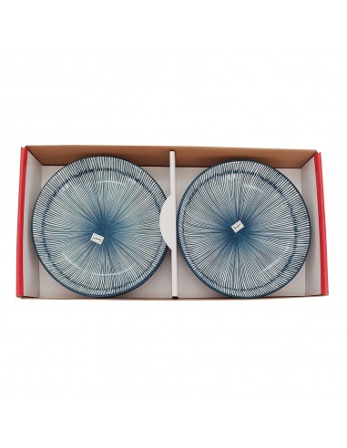 日式條紋8吋圓盤3入