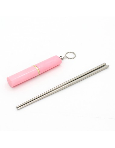口紅造型環保筷組+鎖圈