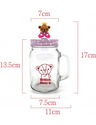 英國熊造型玻璃瓶450CC-1入 LADY