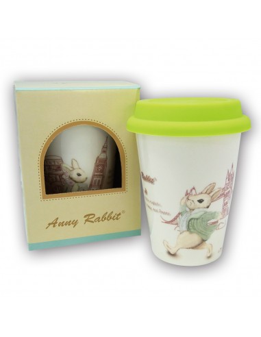 安妮兔雙層隔熱瓷杯