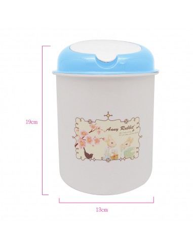 安妮兔春梅收納置物桶-水藍1800ml