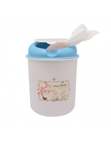 安妮兔春梅收納置物桶-水藍1800ml