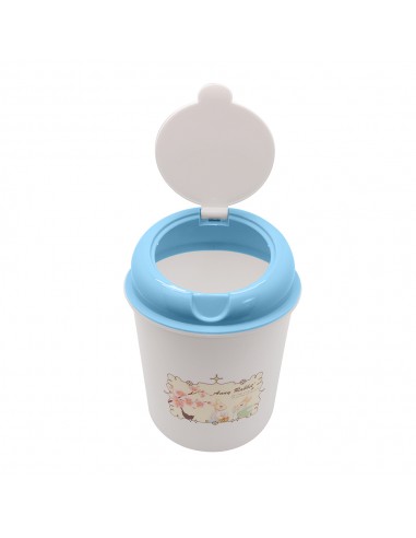 安妮兔春梅收納置物桶-水藍1800ml