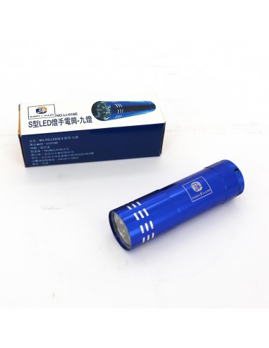 BARRY ALLEN S型LED燈手電筒 -9燈 (彩盒)