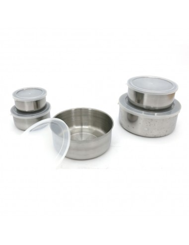 料理東西軍5入不鏽鋼保鮮鍋