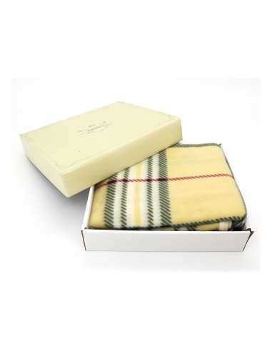 格紋冷氣毯-4*5  黃黑 (盒裝)