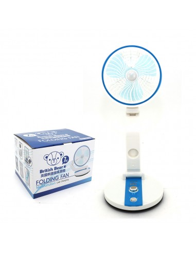 英國熊露營風扇燈-七吋