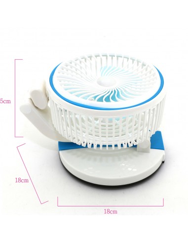 英國熊露營風扇燈-七吋