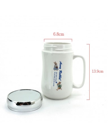 安妮兔時尚鏡面陶瓷杯-450ML