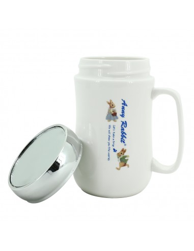 安妮兔時尚鏡面陶瓷杯-450ML