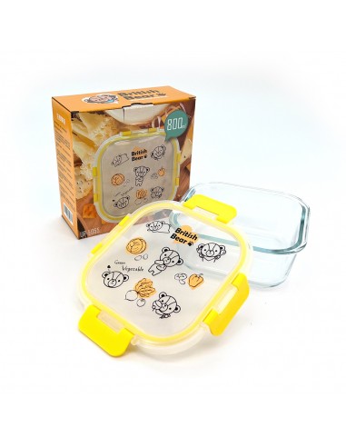 英國熊耐熱玻璃保鮮盒-800ml
