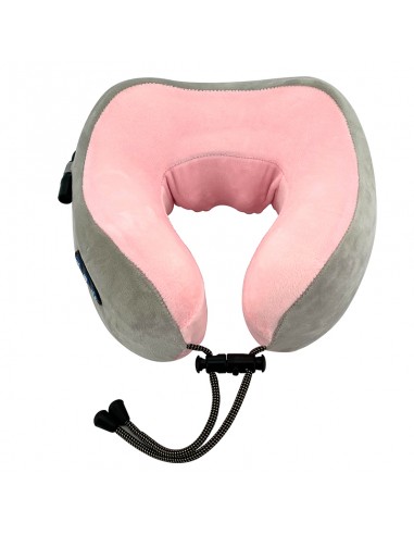 英國熊U型揉捏按摩枕-櫻花粉