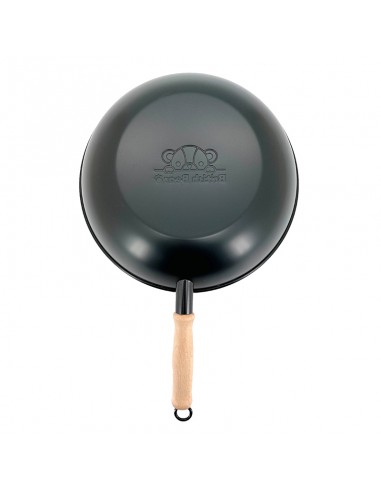 英國熊台製30cm不沾翻邊炒鍋