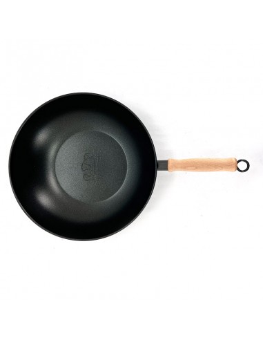 英國熊台製30cm不沾翻邊炒鍋