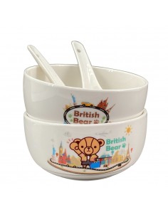 英國熊2碗2匙-城市 (盒裝) 2