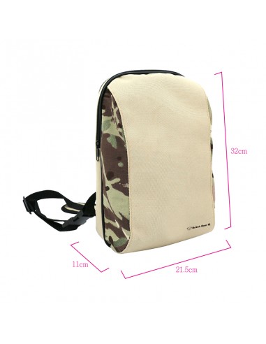 英國熊台製迷彩拼接單肩包 (PP袋)