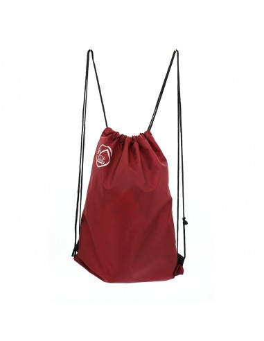 英國熊雙色束口背包-酒紅色(PP袋)