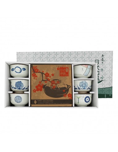 6反口雪花碗+7.5砂鍋-紅梅