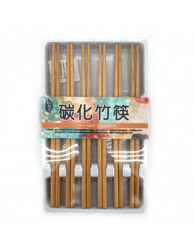 松村窯碳化竹筷6雙組