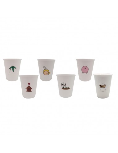 英國熊動物瓷杯2入