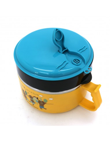 LOU露小熊雙層不鏽鋼泡麵碗1.5L