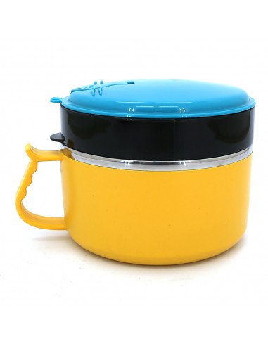 LOU露小熊雙層不鏽鋼泡麵碗1.5L