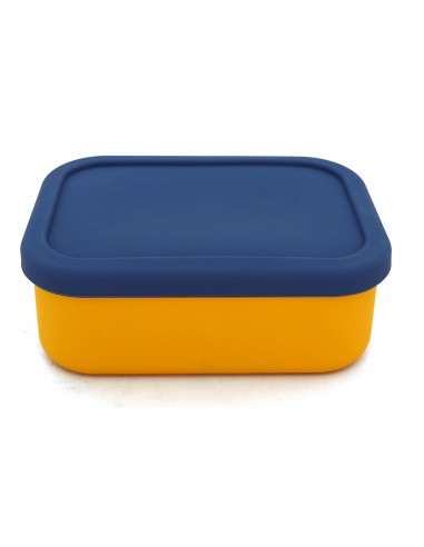 安妮兔矽膠刻度保鮮盒700ml藍黃