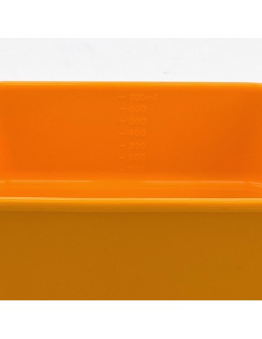 安妮兔矽膠刻度保鮮盒700ml綠黃