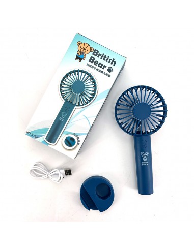 英國熊手機座隨身風扇(盒裝)