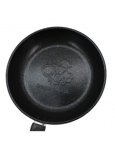 英國熊太空不沾煎炒鍋29CM-藍