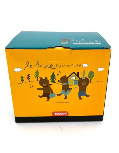 LOU露小熊雙層不鏽鋼泡麵碗1.5L