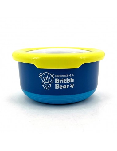 英國熊撞色馬卡龍保鮮碗-大