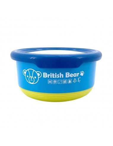 英國熊撞色馬卡龍保鮮碗-中