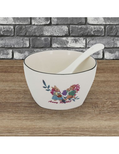 安妮兔方型一碗一匙(盒裝)