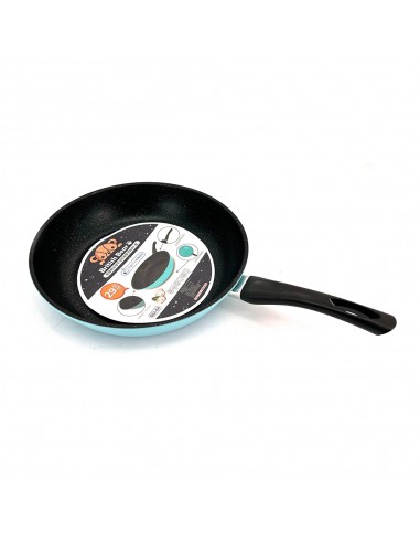 英國熊太空不沾煎炒鍋29CM-藍