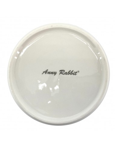 安妮兔陶瓷密扣蓋碗820ml繡球花+保鮮提袋