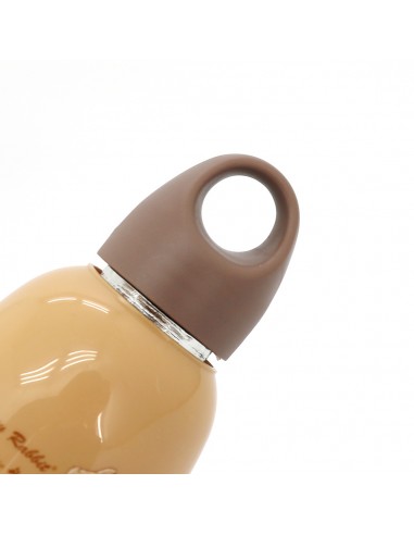 安妮兔玻璃胖胖瓶160ml-奶茶色