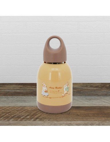 安妮兔玻璃胖胖瓶160ml-奶茶色