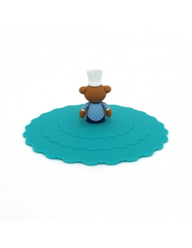 英國熊耐熱矽膠杯蓋-綠色(盒裝)