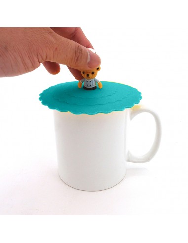 英國熊耐熱矽膠杯蓋-綠色(盒裝)