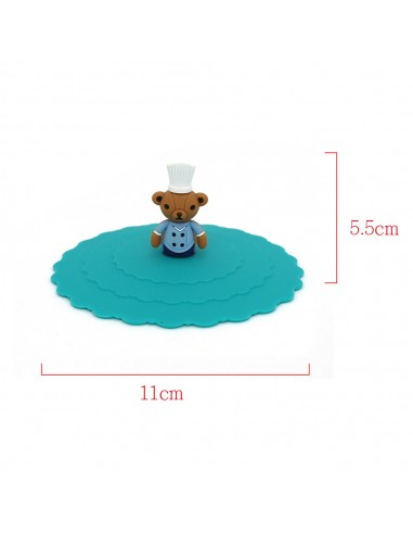 英國熊耐熱矽膠杯蓋-綠色(盒裝)